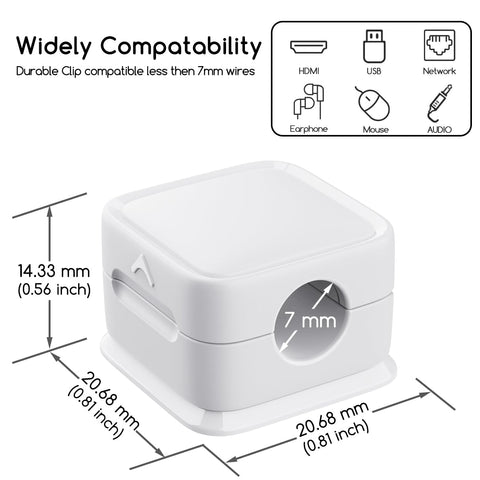 Einfacher Kabel-Organizer mit magnetischen Clips