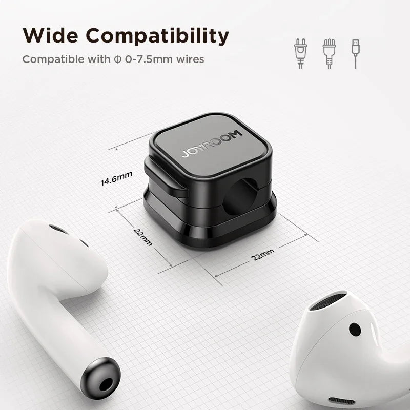 Einfacher Kabel-Organizer mit magnetischen Clips