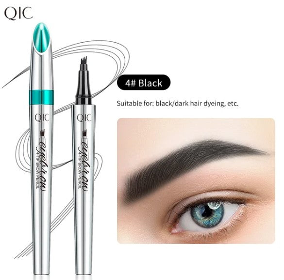Hochwertiger wasserfester 3D-Microblading-Augenbrauenstift mit 4 Gabelspitzen