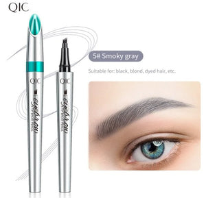Hochwertiger wasserfester 3D-Microblading-Augenbrauenstift mit 4 Gabelspitzen