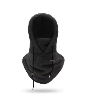 Winddichte Sportmaske mit Sherp-Kapuze für den Winter im Freien