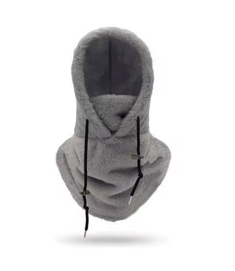Winddichte Sportmaske mit Sherp-Kapuze für den Winter im Freien